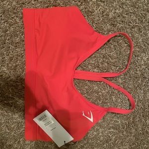 NWT Gymshark Raspberry V Neck Bra M